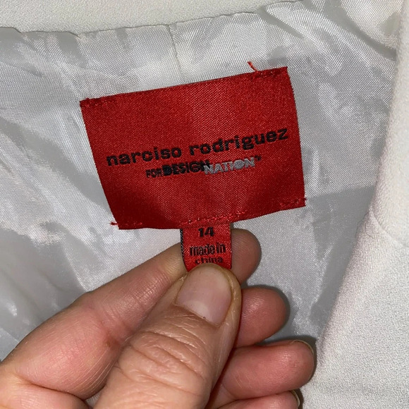 New Narciso Rodriguez For Design Nation White Black Blazer Fall Holiday Attire - Picture 11 of 16